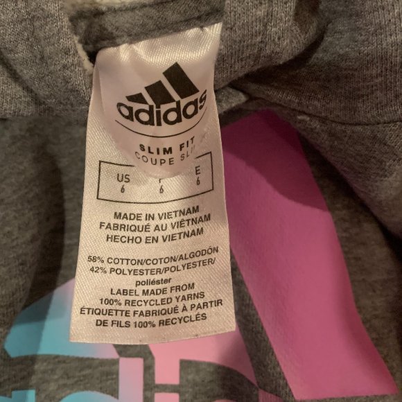 x2 Kids Hoodies Adidas & Puma Size 6 - Picture 2 of 3
